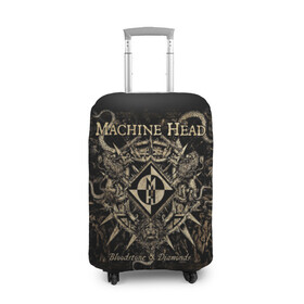 Чехол для чемодана 3D с принтом Machine Head , 86% полиэфир, 14% спандекс | двустороннее нанесение принта, прорези для ручек и колес | heavy metal | machine head | metal | грув метал | группы | метал | музыка | рок | трэш метал | хэви метал