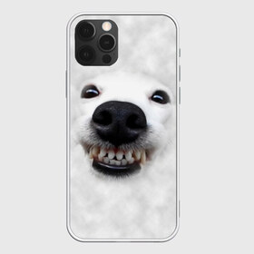 Чехол для iPhone 12 Pro Max с принтом Собака - улыбака , Силикон |  | Тематика изображения на принте: животные | зубы | мордочка | пес | прикол | смешная | собака | улыбака | улыбка | щенок | юмор