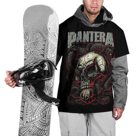 Накидка на куртку 3D с принтом Pantera , 100% полиэстер |  | cowboys from hell | heavy metal | metal | pantera | глэм метал | грув метал | группы | метал | музыка | пантера | рок | хєви метал