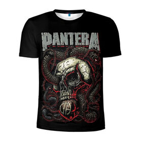 Мужская футболка 3D спортивная с принтом Pantera , 100% полиэстер с улучшенными характеристиками | приталенный силуэт, круглая горловина, широкие плечи, сужается к линии бедра | cowboys from hell | heavy metal | metal | pantera | глэм метал | грув метал | группы | метал | музыка | пантера | рок | хєви метал