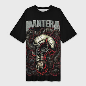 Платье-футболка 3D с принтом Pantera ,  |  | cowboys from hell | heavy metal | metal | pantera | глэм метал | грув метал | группы | метал | музыка | пантера | рок | хєви метал