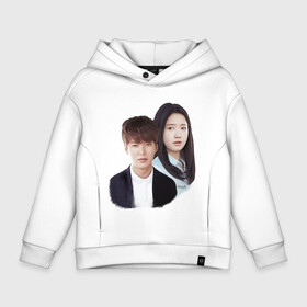 Детское худи Oversize хлопок с принтом Kim Tan and Cha Eun Sang , френч-терри — 70% хлопок, 30% полиэстер. Мягкий теплый начес внутри —100% хлопок | боковые карманы, эластичные манжеты и нижняя кромка, капюшон на магнитной кнопке | Тематика изображения на принте: cha eun sang | kim tan | lee min ho | park shin hye | the heirs | ким тан | ли мин хо | наследники | пак шин хе | чха ын сан