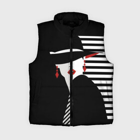 Женский жилет утепленный 3D с принтом Fashion ,  |  | abstraction | black | clothes | ear | face | fashion | girl | gray | hat | makeup | motto | red | slogan | stripes | style | tie | white | woman | young | абстракция | белый | галстук | девиз | девушка | женщина | красный | лицо | макияж | мода | молодая 