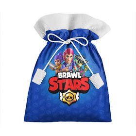Подарочный 3D мешок с принтом BRAWL STARS , 100% полиэстер | Размер: 29*39 см | brawl | bull | colt | crow | el primo | game | games | leon | moba | online | penny | poco | shelly | spike | star | stars | wanted | брав | бравл | браво | звезда | звезды | игра | игры | лого | моба | онлайн | старс