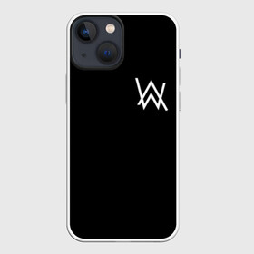 Чехол для iPhone 13 mini с принтом ALAN WALKER (НА СПИНЕ)   АЛАН ВОЛКЕР ,  |  | alan walker | aw | electro | electro music | music | алан уокер | музыка | музыкант | электро | электронная музыка
