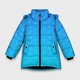 Зимняя куртка для девочек 3D с принтом BRAWL STARS (PATTERN) , ткань верха — 100% полиэстер; подклад — 100% полиэстер, утеплитель — 100% полиэстер. | длина ниже бедра, удлиненная спинка, воротник стойка и отстегивающийся капюшон. Есть боковые карманы с листочкой на кнопках, утяжки по низу изделия и внутренний карман на молнии. 

Предусмотрены светоотражающий принт на спинке, радужный светоотражающий элемент на пуллере молнии и на резинке для утяжки. | brawl | bull | colt | crow | el primo | game | games | leon | moba | online | penny | poco | shelly | spike | star | stars | wanted | брав | бравл | браво | звезда | звезды | игра | игры | лого | моба | онлайн | старс