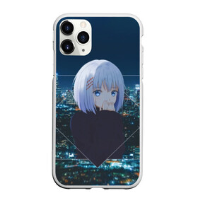 Чехол для iPhone 11 Pro Max матовый с принтом Origami Tobiichi , Силикон |  | anime | anime girl | date a live | ангел | аниме | город | девушка | дух | мастер | небо | ночь | оригами тобиичи | оририн | персонаж | сериал | старшая школа райзен | тян | тянка