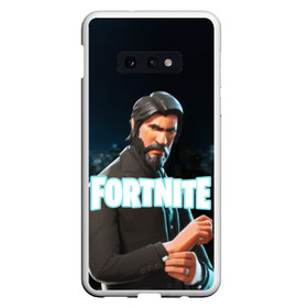 Чехол для Samsung S10E с принтом Fortnite The Reaper , Силикон | Область печати: задняя сторона чехла, без боковых панелей | 2019 | armor | armour | cybersport | esport | fortnite | game | john wick | llama | logo | броня | джон уик | игра | киберспорт | лама | симулятор строительства | строительство | фортнайт | черный