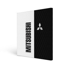 Холст квадратный с принтом Mitsubishi , 100% ПВХ |  | mitsubishi | авто | автомобиль | лого | логотип | митсубиси | митсубиши | текстура