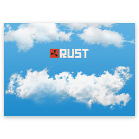 Поздравительная открытка с принтом Rust , 100% бумага | плотность бумаги 280 г/м2, матовая, на обратной стороне линовка и место для марки
 | Тематика изображения на принте: fury rust | grand rust | magic rust | rust | rust legacy | раст