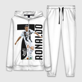 Женский костюм 3D с принтом Ronaldo the best ,  |  | Тематика изображения на принте: calcio | club | cr7 | cristiano ronaldo | dybala | football | full highlights | goals | highlights | italia | juventus | napoli | roma | serie a | белый | италия | клуб | форма | черный | ювентус