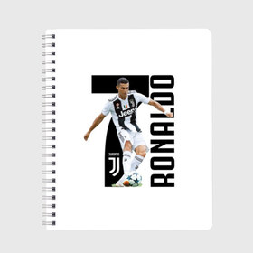 Тетрадь с принтом Ronaldo the best , 100% бумага | 48 листов, плотность листов — 60 г/м2, плотность картонной обложки — 250 г/м2. Листы скреплены сбоку удобной пружинной спиралью. Уголки страниц и обложки скругленные. Цвет линий — светло-серый
 | calcio | club | cr7 | cristiano ronaldo | dybala | football | full highlights | goals | highlights | italia | juventus | napoli | roma | serie a | белый | италия | клуб | форма | черный | ювентус