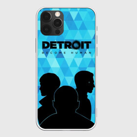Чехол для iPhone 12 Pro Max с принтом Detroit Become Human , Силикон |  | become human | connor | dbh | dbhpk19 | detroit | detroit city | абстракция | анимация | геометрия | детройт | игра | коннор | надпись | силуэт | стать человеком | текстура | треугольник | треугольники