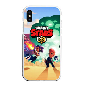 Чехол для iPhone XS Max матовый с принтом BRAWL STARS , Силикон | Область печати: задняя сторона чехла, без боковых панелей | brawl | bull | colt | crow | el primo | game | games | leon | moba | online | penny | poco | shelly | spike | star | stars | wanted | брав | бравл | браво | звезда | звезды | игра | игры | лого | моба | онлайн | старс