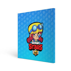 Холст квадратный с принтом Jessie - BRAWL STARS , 100% ПВХ |  | brawl | bull | colt | crow | el primo | game | games | jessie | leon | moba | online | penny | poco | shelly | spike | star | stars | wanted | брав | бравл | браво | звезда | звезды | игра | игры | лого | моба | онлайн | старс