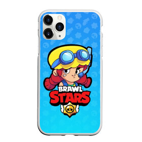 Чехол для iPhone 11 Pro матовый с принтом Jessie - BRAWL STARS , Силикон |  | brawl | bull | colt | crow | el primo | game | games | jessie | leon | moba | online | penny | poco | shelly | spike | star | stars | wanted | брав | бравл | браво | звезда | звезды | игра | игры | лого | моба | онлайн | старс