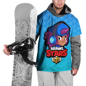 Накидка на куртку 3D с принтом Shelly - BRAWL STARS , 100% полиэстер |  | brawl | bull | colt | crow | el primo | game | games | leon | moba | online | penny | poco | shelly | spike | star | stars | wanted | брав | бравл | браво | звезда | звезды | игра | игры | онлайн | старс