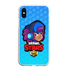 Чехол для iPhone XS Max матовый с принтом Shelly - BRAWL STARS , Силикон | Область печати: задняя сторона чехла, без боковых панелей | brawl | bull | colt | crow | el primo | game | games | leon | moba | online | penny | poco | shelly | spike | star | stars | wanted | брав | бравл | браво | звезда | звезды | игра | игры | онлайн | старс