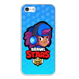 Чехол для iPhone 5/5S матовый с принтом Shelly - BRAWL STARS , Силикон | Область печати: задняя сторона чехла, без боковых панелей | brawl | bull | colt | crow | el primo | game | games | leon | moba | online | penny | poco | shelly | spike | star | stars | wanted | брав | бравл | браво | звезда | звезды | игра | игры | онлайн | старс