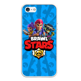 Чехол для iPhone 5/5S матовый с принтом BRAWL STARS , Силикон | Область печати: задняя сторона чехла, без боковых панелей | Тематика изображения на принте: android | brawl stars | bull | colt | games | mobile game | stars | берли | бо | брок | ворон | джесси | динамайк | дэррил | игры | кольт | леон | мобильные игры | мортис | нита | пайпер | пенни | поко | пэм | рикошет | спайк | тара | фрэн