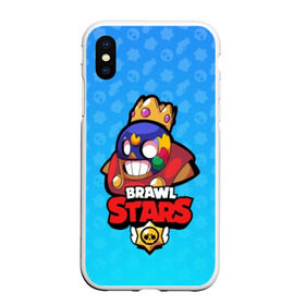 Чехол для iPhone XS Max матовый с принтом El Primo - BRAWL STARS , Силикон | Область печати: задняя сторона чехла, без боковых панелей | brawl | bull | colt | crow | el primo | game | games | leon | moba | online | penny | poco | shelly | spike | star | stars | wanted | брав | бравл | браво | звезда | звезды | игра | игры | лого | моба | онлайн | старс