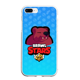 Чехол для iPhone 7Plus/8 Plus матовый с принтом Bear - BRAWL STARS , Силикон | Область печати: задняя сторона чехла, без боковых панелей | bear | brawl | bull | colt | crow | el primo | game | games | leon | moba | online | penny | poco | shelly | spike | star | stars | wanted | брав | бравл | браво | звезда | звезды | игра | игры | моба | онлайн | старс