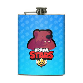 Фляга с принтом Bear - BRAWL STARS , металлический корпус | емкость 0,22 л, размер 125 х 94 мм. Виниловая наклейка запечатывается полностью | Тематика изображения на принте: bear | brawl | bull | colt | crow | el primo | game | games | leon | moba | online | penny | poco | shelly | spike | star | stars | wanted | брав | бравл | браво | звезда | звезды | игра | игры | моба | онлайн | старс