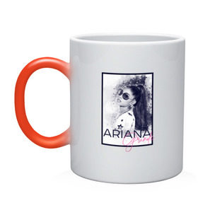 Кружка хамелеон с принтом Ariana Grande , керамика | меняет цвет при нагревании, емкость 330 мл | ariana | ariana grande | ариана гранде