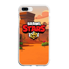 Чехол для iPhone 7Plus/8 Plus матовый с принтом BRAWL STARS (Карта) , Силикон | Область печати: задняя сторона чехла, без боковых панелей | brawl | bull | colt | crow | el primo | game | games | leon | moba | online | penny | poco | shelly | spike | star | stars | wanted | брав | бравл | браво | звезда | звезды | игра | игры | лого | моба | онлайн | старс