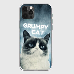 Чехол для iPhone 12 Pro с принтом Grumpy Cat , силикон | область печати: задняя сторона чехла, без боковых панелей | кот | котики | коты | мем | мемы | сердитый кот