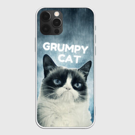 Чехол для iPhone 12 Pro Max с принтом Grumpy Cat , Силикон |  | кот | котики | коты | мем | мемы | сердитый кот