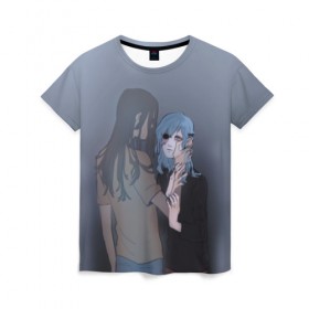 Женская футболка 3D с принтом Sally Love , 100% полиэфир ( синтетическое хлопкоподобное полотно) | прямой крой, круглый вырез горловины, длина до линии бедер | sally face | маска | сали | салли | салли кромсалли | фейс | фишер