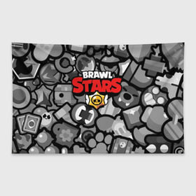 Флаг-баннер с принтом BRAWL STARS , 100% полиэстер | размер 67 х 109 см, плотность ткани — 95 г/м2; по краям флага есть четыре люверса для крепления | brawl | bull | colt | crow | el primo | game | games | leon | moba | online | penny | poco | shelly | spike | star | stars | wanted | брав | бравл | браво | звезда | звезды | игра | игры | лого | моба | онлайн | старс