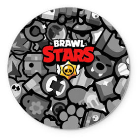 Коврик для мышки круглый с принтом BRAWL STARS , резина и полиэстер | круглая форма, изображение наносится на всю лицевую часть | Тематика изображения на принте: brawl | bull | colt | crow | el primo | game | games | leon | moba | online | penny | poco | shelly | spike | star | stars | wanted | брав | бравл | браво | звезда | звезды | игра | игры | лого | моба | онлайн | старс