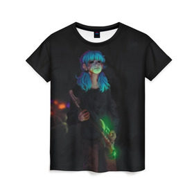 Женская футболка 3D с принтом Sally Guitar , 100% полиэфир ( синтетическое хлопкоподобное полотно) | прямой крой, круглый вырез горловины, длина до линии бедер | sally face | маска | сали | салли | салли кромсалли | фейс | фишер