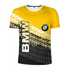 Мужская футболка 3D спортивная с принтом BMW , 100% полиэстер с улучшенными характеристиками | приталенный силуэт, круглая горловина, широкие плечи, сужается к линии бедра | bmw | авто | автомобиль | бмв | лого | логотип | машина | надпись | текстура
