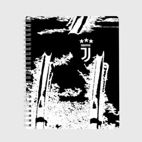 Тетрадь с принтом Juventus , 100% бумага | 48 листов, плотность листов — 60 г/м2, плотность картонной обложки — 250 г/м2. Листы скреплены сбоку удобной пружинной спиралью. Уголки страниц и обложки скругленные. Цвет линий — светло-серый
 | calcio | club | cr7 | cristiano ronaldo | dybala | football | full highlights | goals | highlights | italia | juventus | napoli | roma | serie a | белый | италия | клуб | форма | черный | ювентус