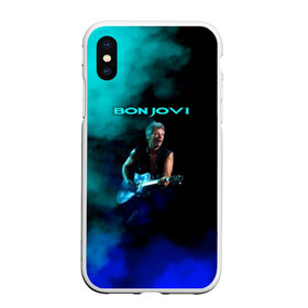 Чехол для iPhone XS Max матовый с принтом Bon Jovi , Силикон | Область печати: задняя сторона чехла, без боковых панелей | bon jovi | john | альбом | арена | бон | бон джови | глэм | группа | джови | джон | метал | музыка | надпись | песни | поп | попрок | рок | рокер | смайл | солист | софт | стена | хард | хеви | хевиметал