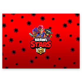 Поздравительная открытка с принтом BRAWL STARS - COLT , 100% бумага | плотность бумаги 280 г/м2, матовая, на обратной стороне линовка и место для марки
 | android | brawl stars | bull | colt | games | mobile game | stars | берли | бо | брок | ворон | джесси | динамайк | дэррил | игры | кольт | леон | мобильные игры | мортис | нита | пайпер | пенни | поко | пэм | рикошет | спайк | тара | фрэн