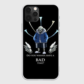 Чехол для iPhone 12 Pro Max с принтом BAD TIME , Силикон |  | animation | chara | comic | dub | flowey | frisk | megalovania | papyrus | sans | undertale comic dub | андертейл | папирус | подземная | санс | сказка