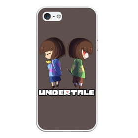 Чехол для iPhone 5/5S матовый с принтом Undertale , Силикон | Область печати: задняя сторона чехла, без боковых панелей | animation | chara | comic | dub | flowey | frisk | megalovania | papyrus | sans | undertale comic dub | андертейл | папирус | подземная | санс | сказка