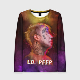 Женский лонгслив 3D с принтом Lil Peep ART , 100% полиэстер | длинные рукава, круглый вырез горловины, полуприлегающий силуэт | 