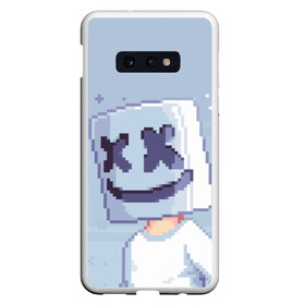 Чехол для Samsung S10E с принтом Marshmello Pixel , Силикон | Область печати: задняя сторона чехла, без боковых панелей | fortnite | joytime | marshmallow | marshmello | маршмелло | маршмеллоу | фортнайт