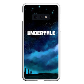 Чехол для Samsung S10E с принтом Undertale , Силикон | Область печати: задняя сторона чехла, без боковых панелей | game | undertale | азриэль дримурр | альфис | андайн | андертейл | асгор дримурр | добро | дьявол | зло | игра | игры | кости | меттатон | папирус | санс | стрела | ториэль | трезубец | фриск | чара | черный