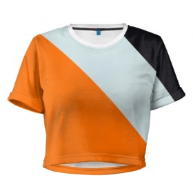 Женская футболка Cropp-top с принтом Футболка cs-go Азимов , 100% полиэстер | круглая горловина, длина футболки до линии талии, рукава с отворотами | 
