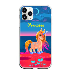 Чехол для iPhone 11 Pro матовый с принтом Милый единорог , Силикон |  | pony | грива | девочка | единорог | конь | копыта | красивая | лошадка | лошадь | милая | пони | природа закат | радуга