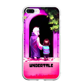 Чехол для iPhone 7Plus/8 Plus матовый с принтом UNDERTALE , Силикон | Область печати: задняя сторона чехла, без боковых панелей | game | undertale | азриэль дримурр | альфис | андайн | андертейл | асгор дримурр | добро | дьявол | зло | игра | игры | кости | меттатон | папирус | санс | стрела | ториэль | трезубец | фриск | чара | черный