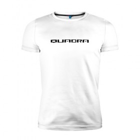 Мужская футболка премиум с принтом QUADRA V-TECH , 92% хлопок, 8% лайкра | приталенный силуэт, круглый вырез ворота, длина до линии бедра, короткий рукав | 