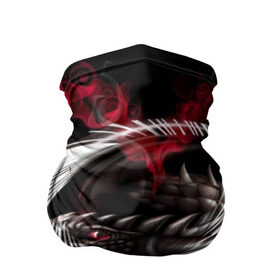 Бандана-труба 3D с принтом Дракон , 100% полиэстер, ткань с особыми свойствами — Activecool | плотность 150‒180 г/м2; хорошо тянется, но сохраняет форму | дракон | цветок