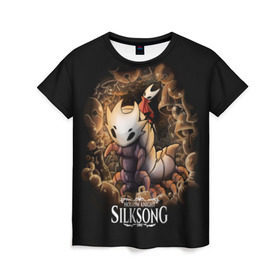 Женская футболка 3D с принтом Hollow Knight Silksong , 100% полиэфир ( синтетическое хлопкоподобное полотно) | прямой крой, круглый вырез горловины, длина до линии бедер | hollow knight | игра | игры
